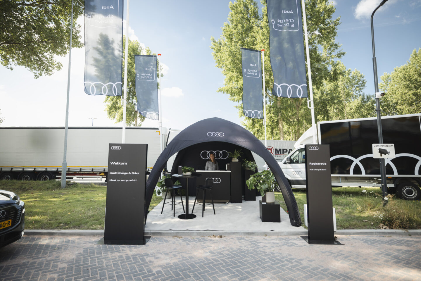 opblaasbare tent Audi