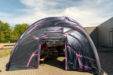 Opblaasbare X tent ruimteschip
