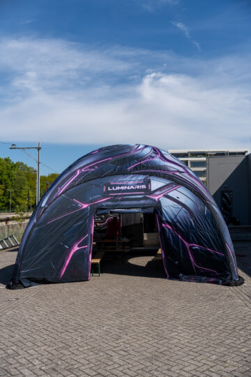 Opblaasbare X tent ruimteschip