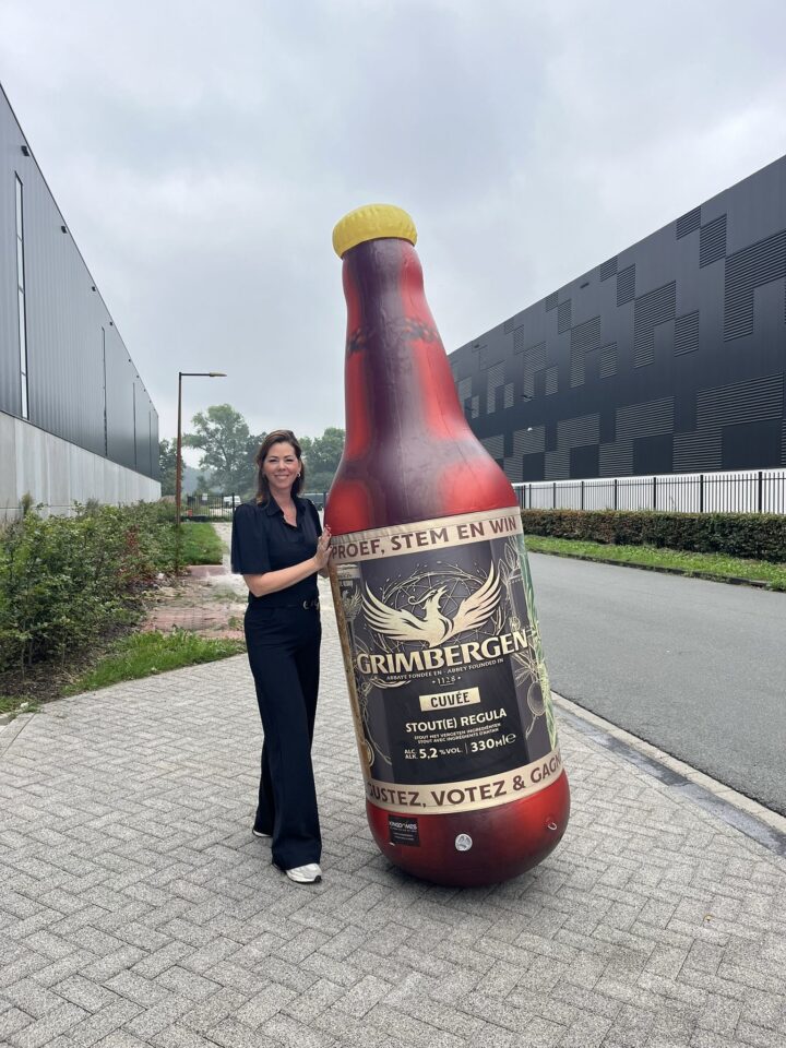 opblaasbare bierfles
